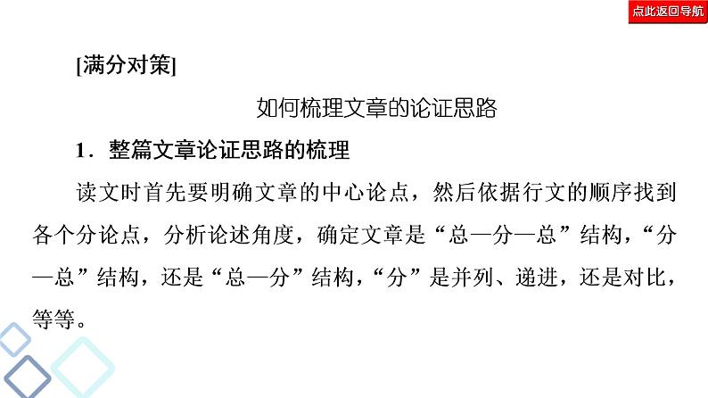 新高考语文复习任务群1 任务2　论证分析题——厘清论证思路，辨明论证方法 课件—2021年高考语文二轮复习强化07