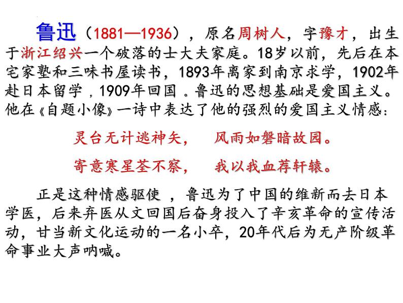 《祝福》课件2022-2023学年统编版高中语文必修下册第4页