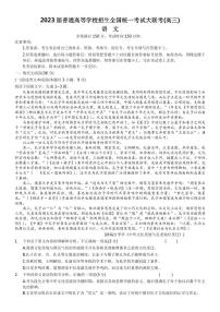 2023届河南省名校青桐鸣高三下学期4月联考试题 语文 PDF版