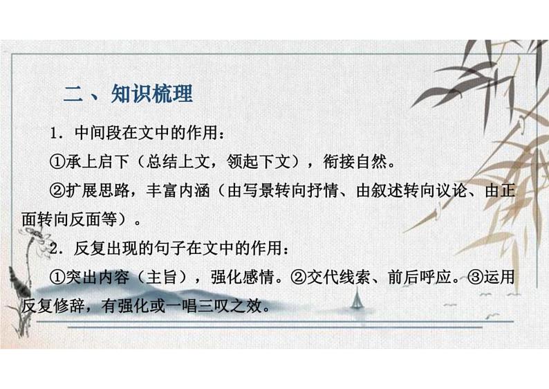 2023届高考语文复习-散文阅读之重点语段解读 课件03