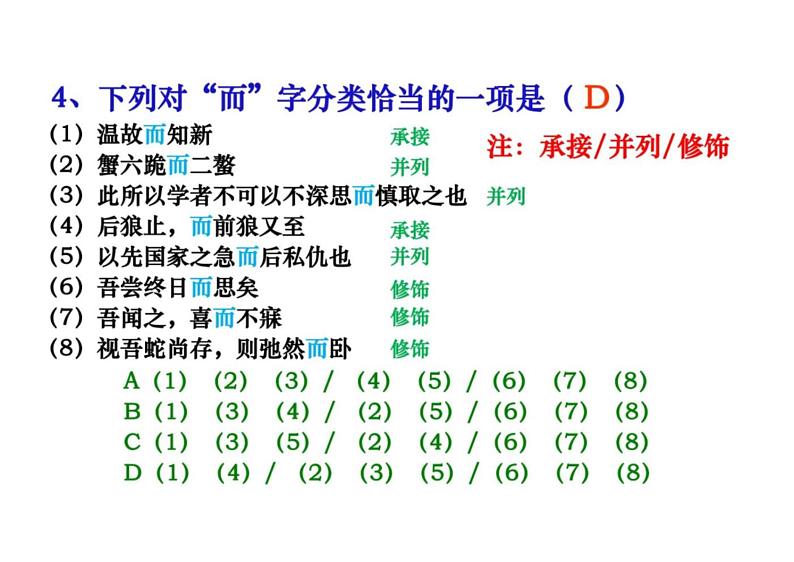 2023届高考语文复习-文言虚词 课件06