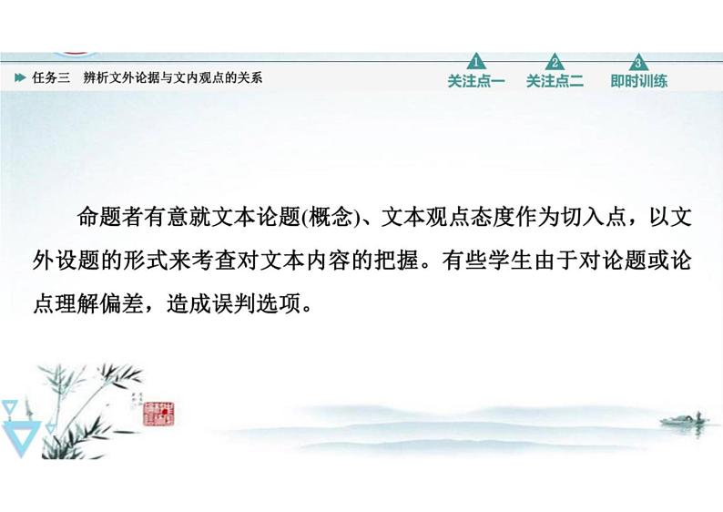 突破易错难点，辨析文外论据与文内观点的关系-2023年高考语文二轮复习专项突破技巧讲练（全国通用）课件PPT第5页