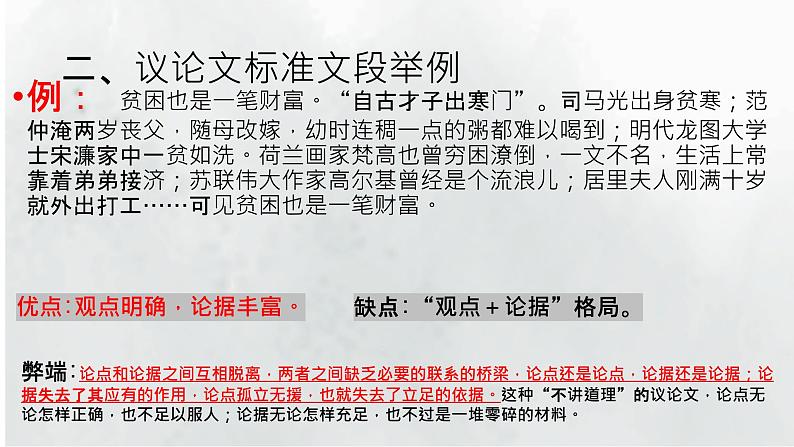 2023届高考语文复习：议论文主体段的写法 课件第4页