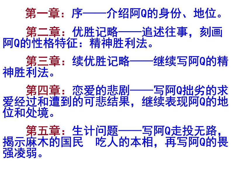 5.1《+阿Q正传（节选）》课件2022-2023学年高中语文统编版选择性必修下册07