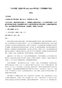 云南省红河州个旧市第三高级中学2022-2023学年高二下学期期中考试语文试题（Word版含答案）