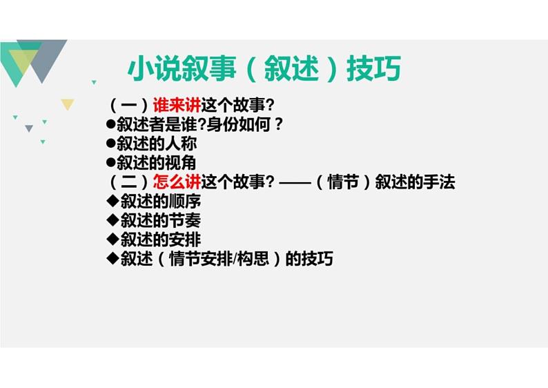 2023届高考语文复习：小说叙事技巧优质课件第4页