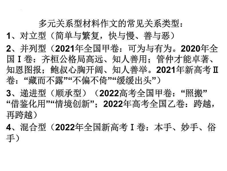 2023届高考语文复习-多元思辨性作文分论点的设立课件第4页