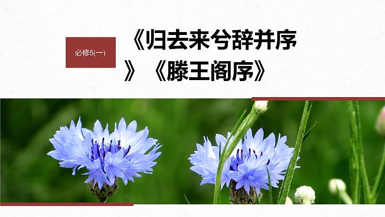 2024届高考一轮语文课件（宁陕蒙青川）必修5（一）单篇梳理 基础积累课文1 归去来兮辞并序第1页