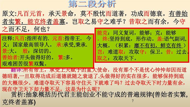 15.1《谏太宗十思疏》课件  2022-2023学年统编版高中语文必修下册第7页