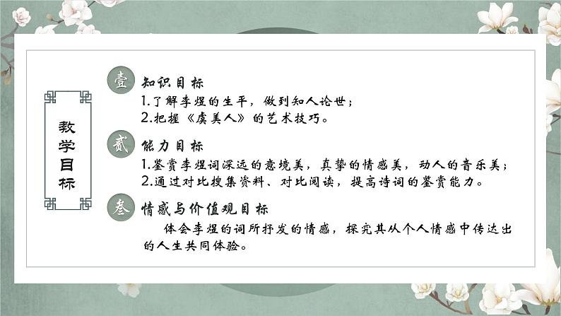 古诗词诵读《虞美人（春花秋月何时了）》课件  2022-2023学年统编版高中语文必修上册02