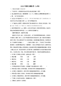 浙江模拟考（A卷）-2023年高考语文考前模拟金卷