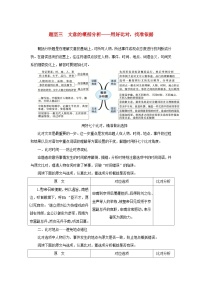 统考版2023届高考语文全程一轮复习第二部分古代诗文阅读专题三文言文阅读学案三综合运用“必备知识”提升解题“关键能力”题型三文意的概括分析