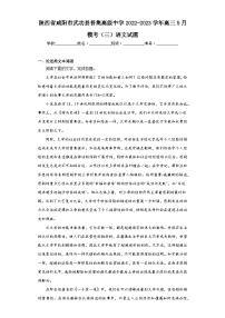陕西省咸阳市武功县普集高级中学2022-2023学年高三5月模考（三）语文试题（含解析）