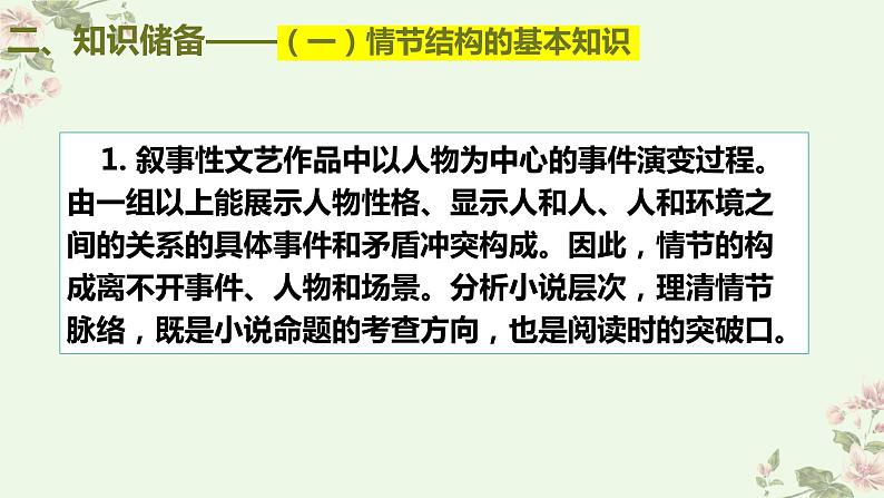 考点08 鉴赏小说的情节结构（PPT）-2023年高考语文二轮复习讲练测（新高考）05