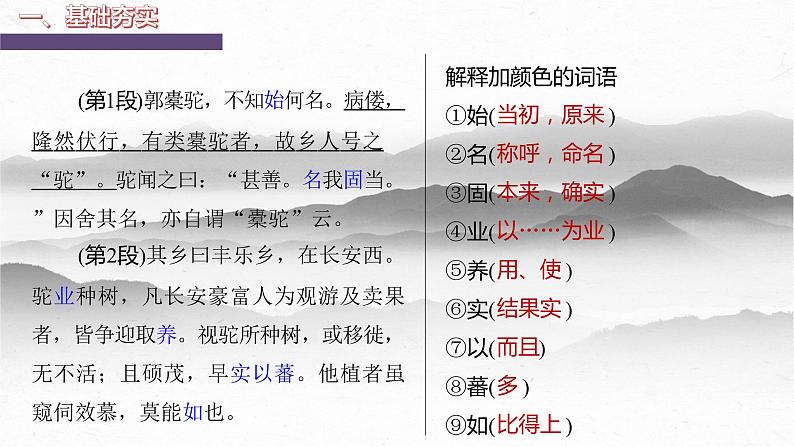 《种树郭橐驼传》-2023年新高考语文文言文复习之课内精选篇目梳理课件PPT第4页