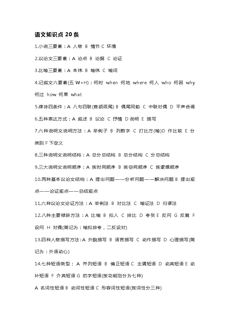 高中语文专题之文言文固定结构汇编第1页