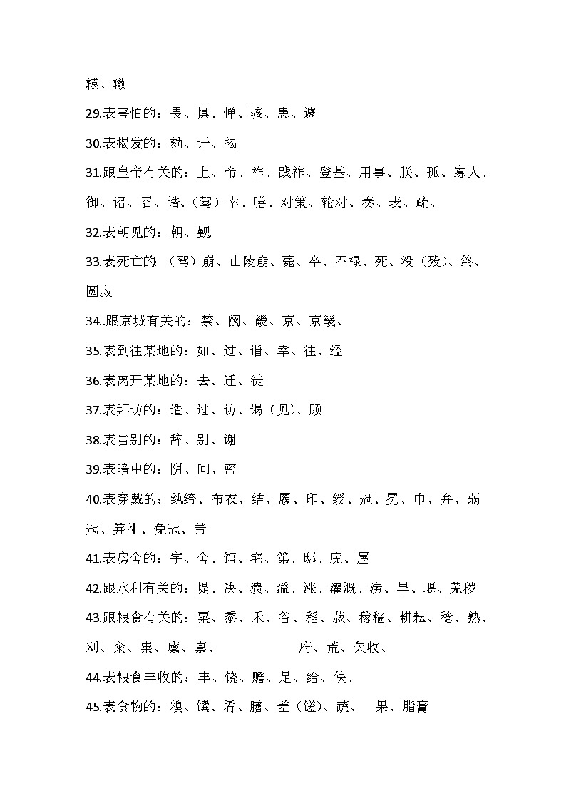 高中史传类文言文常用词语归类第3页