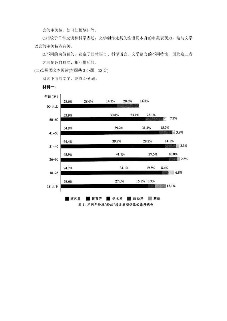 2023届河南省部分名校高三5月底联考语文试题及答案第3页