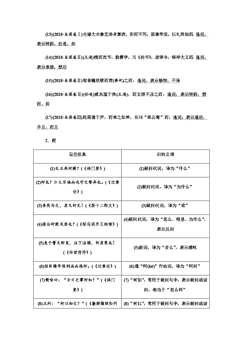 高考语文必备知识微积累专题06  18个必备文言虚词第3页