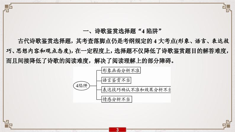 (新高考)高考语文一轮复习课件专题8　第1讲　诗歌鉴赏选择题“4陷阱”“3步骤”第4页