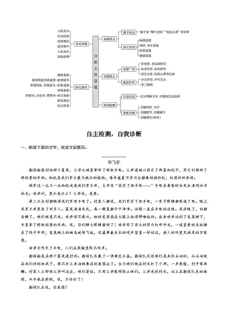高考语文一轮复习考点一遍过考点43小说的主旨意蕴 （含答案）第2页