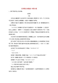 高考语文一轮复习现代文阅读精练7文学类文本阅读中国小说（含解析）