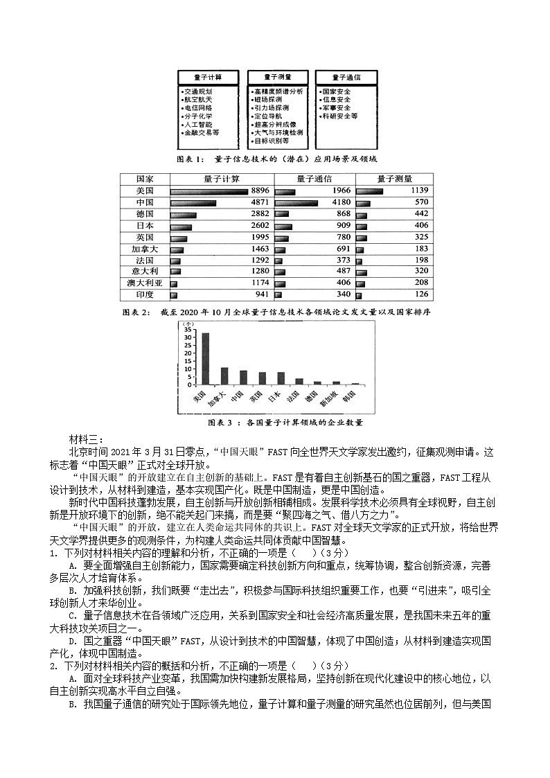重庆市长寿区2022-2023学年下学期期末质量监测高一年级语文试题（解析版）第2页