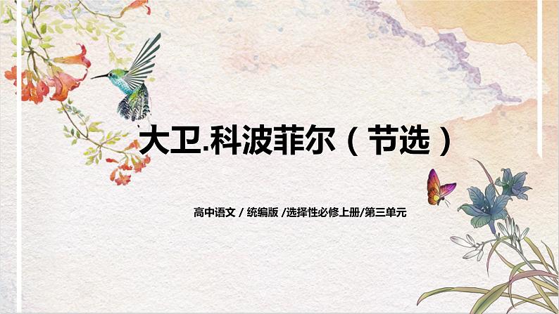 第三单元第二节《大卫.科波菲尔（节选）》第二课时课件+教案01