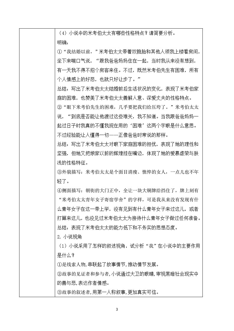第三单元第二节《大卫.科波菲尔（节选）》第二课时课件+教案03