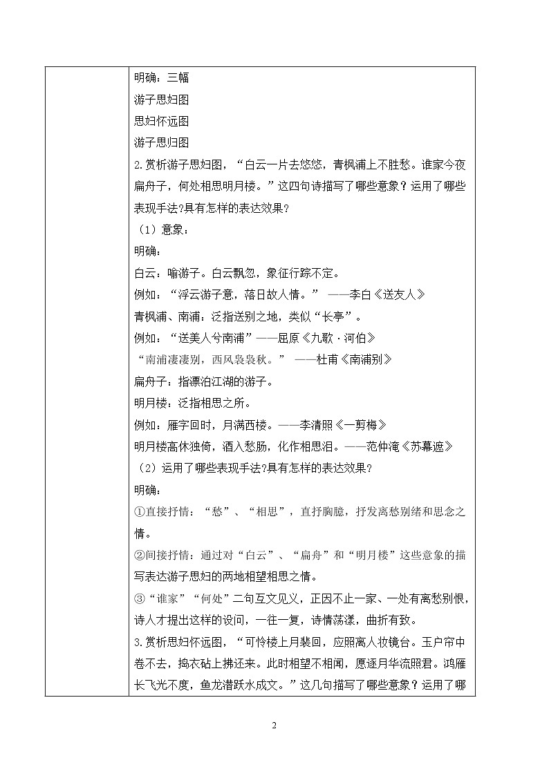 古诗词诵读第三节《春江花月夜》第二课时课件+教案02