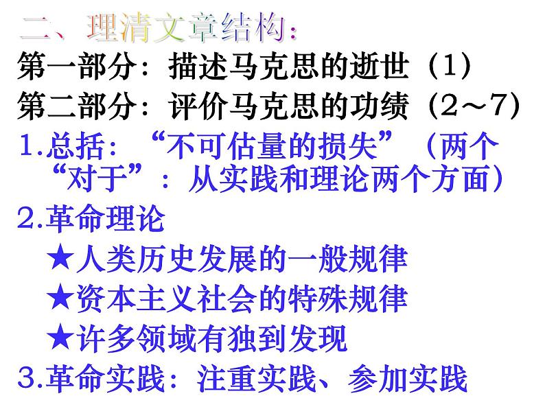 《在马克思墓前的讲话》课件2022-2023学年统编版高中语文必修下册第8页