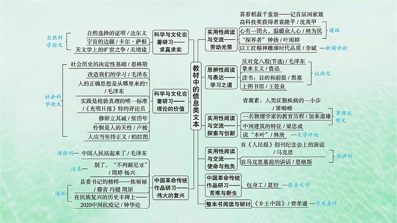 适用于新教材2024版高考语文一轮总复习第一部分现代文阅读任务群一信息类文本阅读课件部编版05