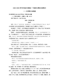 2022-2023学年河北省区域高一下册语文期末分层练习——文学类文本阅读（含解析）