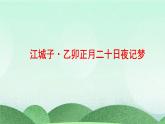 统编版高中语文选择性必修上册古诗词诵读《江城子 十年生死两茫茫》课件