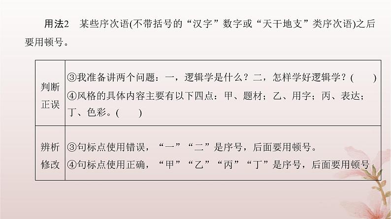 2024届高考语文一轮总复习第三部分语言文字运用板块二语言文字运用Ⅱ第1讲正确使用标点符号课件05