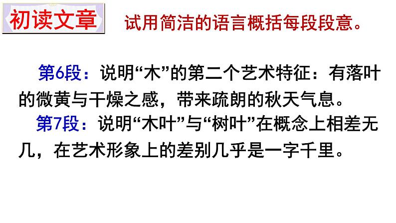统编版高中语文-必修下册-《说木叶 》课件第6页