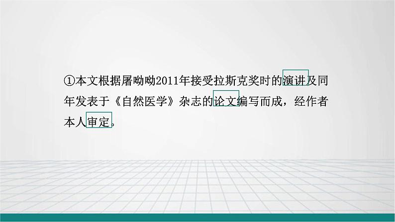 统编版高中语文-必修下册-青蒿素人类征服疾病的一小步高（精品课件）第2页