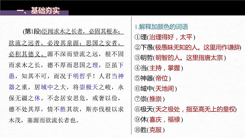 06  《谏太宗十思疏》-备战2024年新高考语文文言文复习之课内精选篇目梳理课件PPT第4页