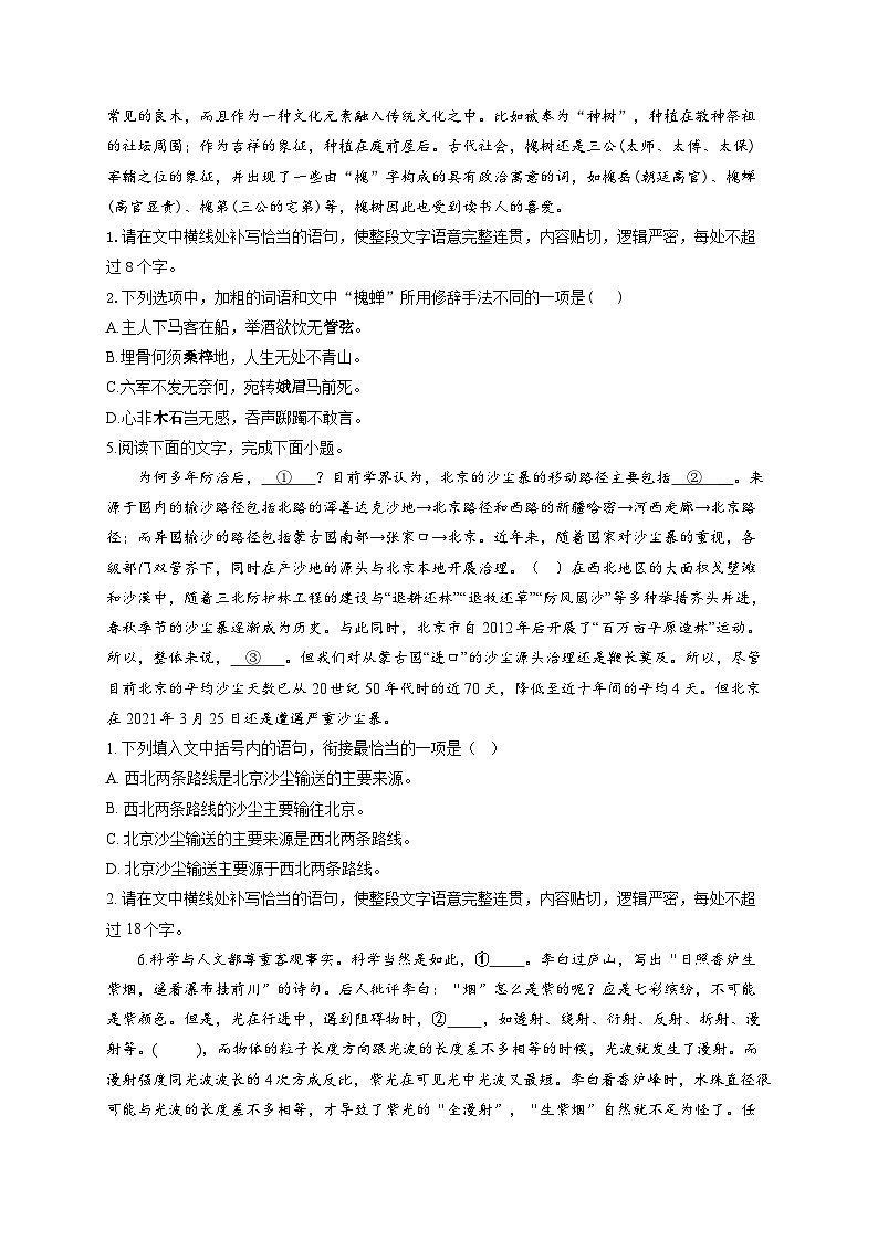高考语文复习--语言文字运用—巧刷易混易错第3页