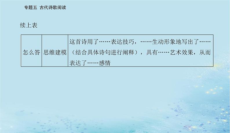 2023高考语文二轮专题复习与测试第二部分专题五精准突破三鉴赏诗歌的表达技巧课件第4页