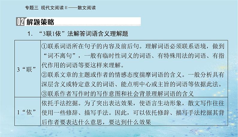 2023高考语文二轮专题复习与测试第一部分专题三精准突破三理解词句内涵题课件03