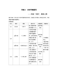 高考语文复习-- 学案8　分析环境描写——研读“风景”，聚焦人物