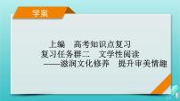 新教材适用2024版高考语文一轮总复习复习任务群2文学性阅读专题3小说类文本阅读分点突破2分析环境描写课件