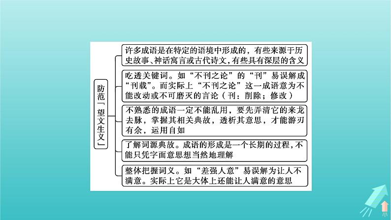 新教材适用2024版高考语文一轮总复习复习任务群4语言文字运用专题8语言文字运用分点突破1正确使用词语第1课时正确运用成语课件08