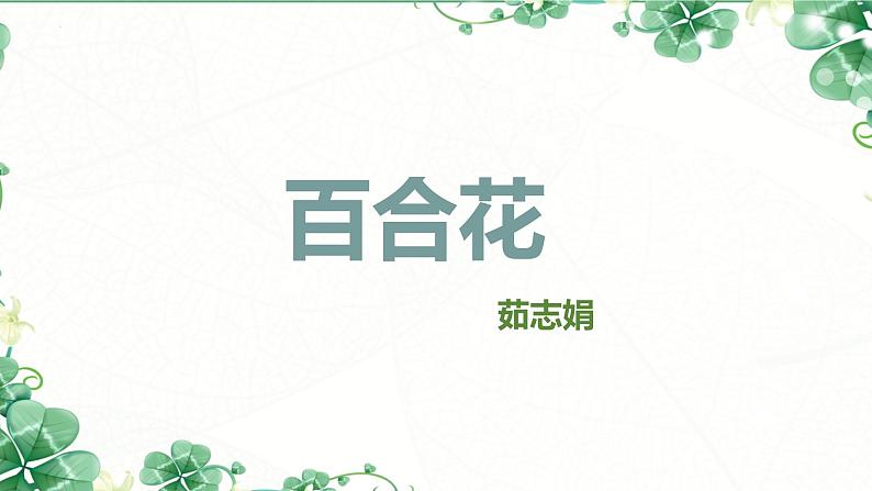 3.1《百合花》课件 2023-2024学年统编版高中语文必修上册第2页