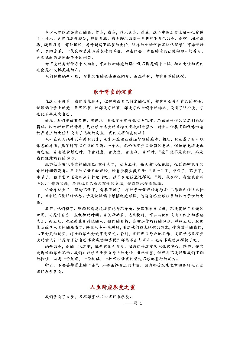 高考语文二轮专题复习学案：写作典型案例（四）第2页
