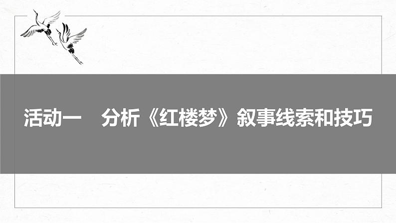 高考语文一轮复习-- 《红楼梦》 课时82　叙事赏析——立体结构，草蛇灰线（精品课件）第4页