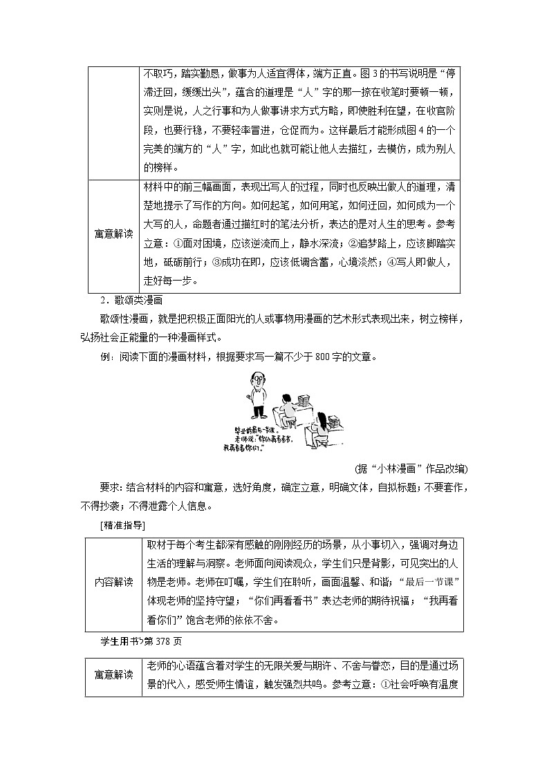 高考语文一轮复习--　漫画类材料作文审题立意第3页