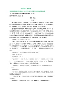 湖南省部分地区2022-2023学年高三上学期开学检测语文试卷汇编：文学类文本阅读