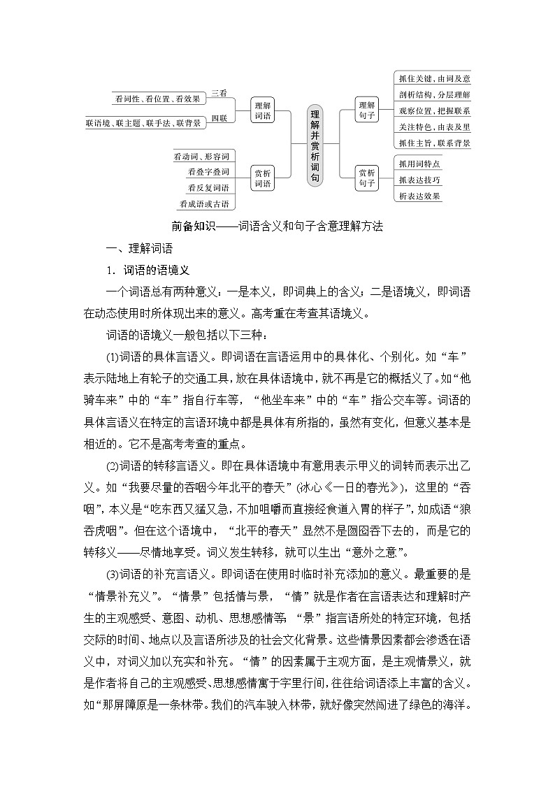 赏析词句意蕴-备战2024年高考语文一轮复习一本通（全国通用）（原卷版）第2页